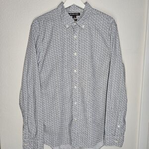 Michael‎ Kors Patterned All Over Print Button Down Men's Shirt Size Large